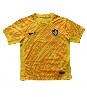 Lacne Muži Futbalové dres Holandsko Brankarsky  ME 2024 Krátky Rukáv - Preč